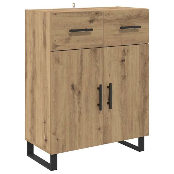 vidaXL Sideboard Artisan Egetr&aelig; 69,5 x 34 x 90 cm Konstrueret tr&aelig;