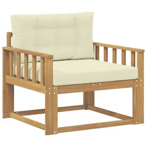 vidaXL Udend&oslash;rs Mellem Sofa Polyester Hvid