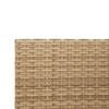 vidaXL havesofa med bord og hynder L-formet polyrattan beige