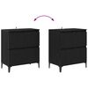 vidaXL Sideboards 3 pcs Sort eg 60 x 35 x 70 cm Konstrueret tr&aelig;
