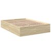 vidaXL sengestel 120x200 cm konstrueret tr&aelig; sonoma-eg