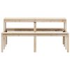 vidaXL picnicbord 160x134x75 cm massivt fyrretræ