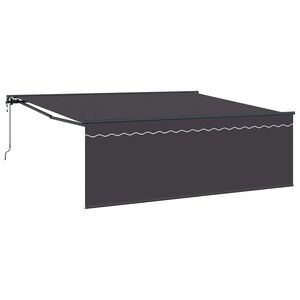 vidaXL Markiseramme Gul og Hvid 350 x 250 cm