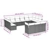 vidaXL sofasæt til haven 13 dele med hynder polyrattan lysegrå