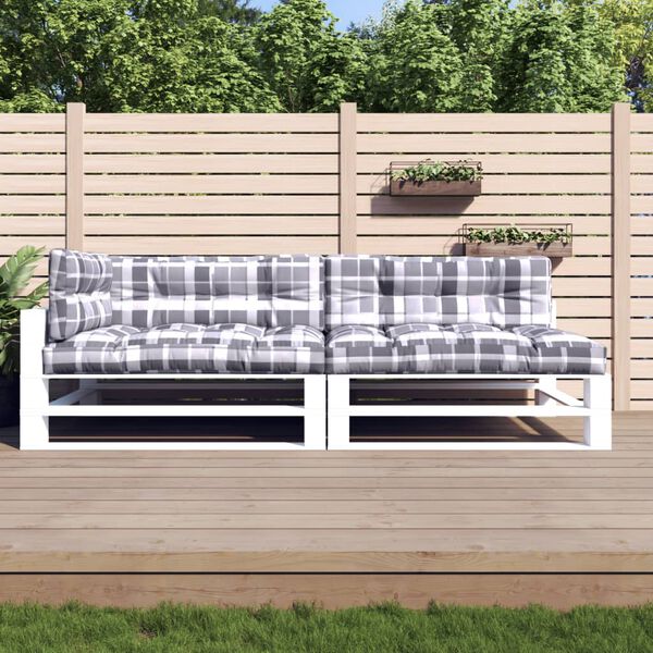 vidaXL pallehynder 5 stk. stof gr&aring;ternet