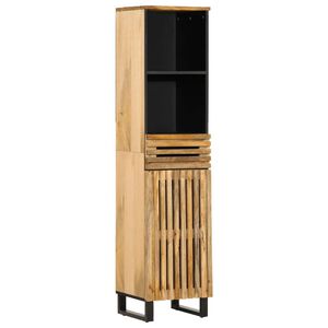 vidaXL sk&aelig;nk 38x34x160 cm massivt ru mangotr&aelig;