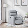 vidaXL eldrevet lænestol stof lysegrå