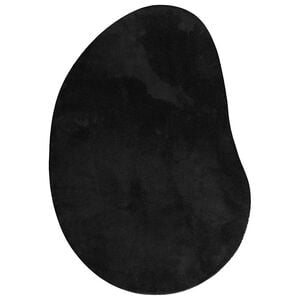 vidaXL T&aelig;ppe Sort 100 x 200 cm Polyester