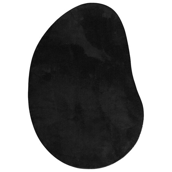 vidaXL T&aelig;ppe Sort 100 x 200 cm Polyester