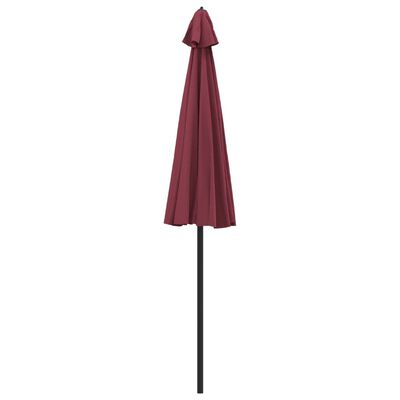 vidaXL parasol med aluminiumstang 270 cm bordeauxrød