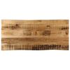 vidaXL bordplade 90x40x3,8 cm naturlig kant massivt ru mangotr&aelig;