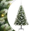 vidaXL Kunstig H&aelig;ngslet Juletr&aelig; med Flocket Sne 150 LED'er Varm hvid