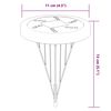 vidaXL solcellelamper med jordspyd 4 stk. varmt hvidt lys