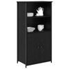 vidaXL Highboard Sort eg 62 x 36 x 121,5 cm Konstrueret tr&aelig;