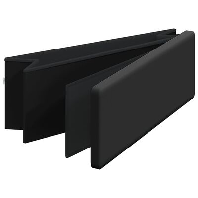 vidaXL opbevaringsbænk foldbar PVC sort