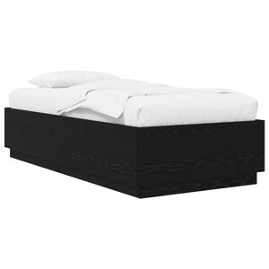 vidaXL Sengestel Sort eg 80 x 200 cm Konstrueret tr&aelig;