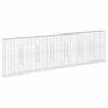 vidaXL gabionkurv med cover 700x50x200 cm galvaniseret jern