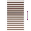 vidaXL zebragardin brun 130x200 cm stofbredde 125,9 cm polyester