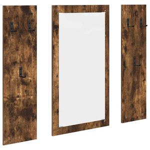 vidaXL V&aelig;gmonteret Jakkeholder V&aelig;gmonteret R&oslash;get eg 96 x 1,5 x 90 cm