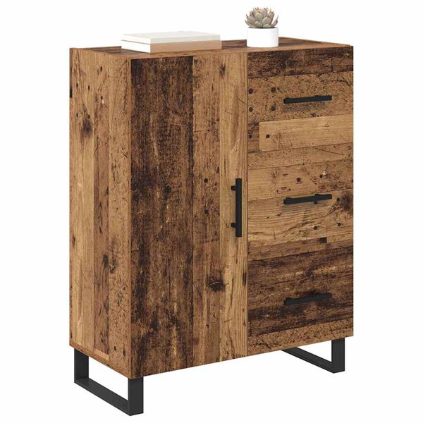 vidaXL Sideboard Gammelt tr&aelig; 69,5 x 34 x 90 cm Ingeni&oslash;rt tr&aelig; og jern