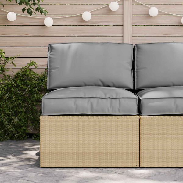 vidaXL Palle Pudes&aelig;t 2 pcs Gr&aring; Oxford stof