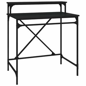 vidaXL skrivebord 80x50x90 cm konstrueret tr&aelig; og jern sort