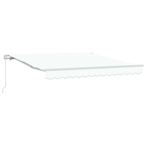 vidaXL Udtr&aelig;kkelig markise Hvid 300 x 250 x 165 cm