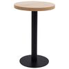 vidaXL bistrobord 50 cm MDF lysebrun