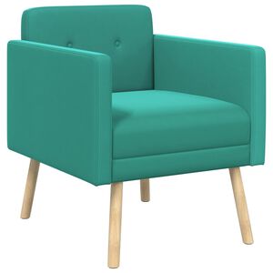 vidaXL Accentstol Turkis Velour