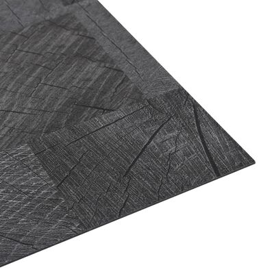 vidaXL selvklæbende gulvbrædder 5,11 m² PVC træstruktur grå