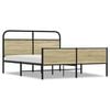 vidaXL sengeramme uden madras 160x200 cm metal sonoma-eg
