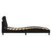 vidaXL sengeramme Viana med LED uden madras 100x203 cm sort