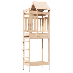 vidaXL Leget&aring;rn Brun 52,5 x 85 x 238 cm Massiv fyrretr&aelig;
