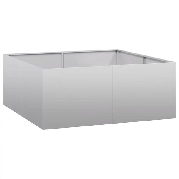 vidaXL plantekasse 100x100x40 cm galvaniseret st&aring;l