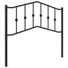 vidaXL udskiftningsgavl 100 cm metal sort