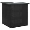 vidaXL hj&oslash;rnebarbord 100x50x105 cm polyrattan sort