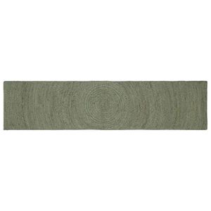 vidaXL Omr&aring;det&aelig;pper Olivengr&oslash;n 60 x 250 cm Jute