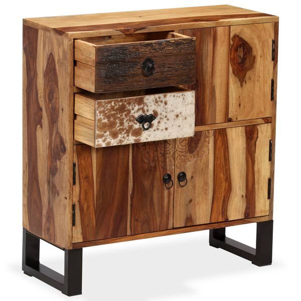 vidaXL sk&aelig;nk i massivt akacietr&aelig; 70 x 30 x 80 cm