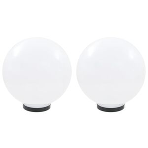 vidaXL LED-kuglelamper 2 stk. kugleformet 30 cm PMMA