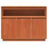 vidaXL Sideboard Voks brun 104,5 x 34 x 80 cm Massiv fyrretr&aelig;