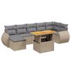 vidaXL sofas&aelig;t til haven 8 dele med hynder polyrattan beige