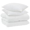 vidaXL Vinter dyne med pude 3 stk. Hvid Microfiber