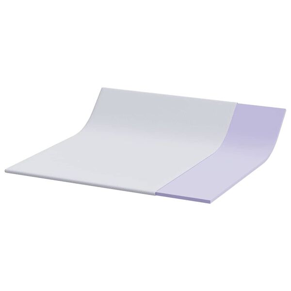 vidaXL Madras topper Hvid 200 x 200 cm Jacquard Stof