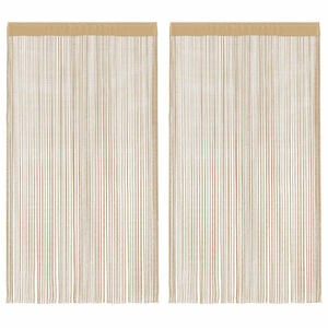 vidaXL tr&aring;dgardiner 2 stk. 100 x 250 cm beige