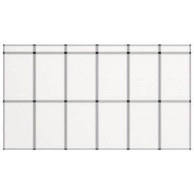 vidaXL 18-panels udstillingsvæg foldbar 362x200 cm hvid