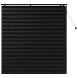 vidaXL Persienner Sort 155 x 160 cm 35 mm Massivt Paulownia Tr&aelig;