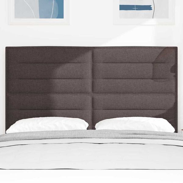 vidaXL Hovedg&aelig;rde M&oslash;rk Brun 144 cm Stof