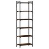 vidaXL bogreol 6 hylder 60x30x188 cm konstrueret tr&aelig; r&oslash;get eg