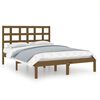 vidaXL sengeramme 120x190 cm Small Double massivt tr&aelig; gyldenbrun