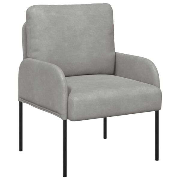 vidaXL Sofaer med pude 55cm Lysegr&aring; Krydsfin&eacute;r